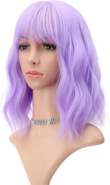 Paarse Pruik Kort | Retour Deal | 56% Korting, Verzenden, Accessoires