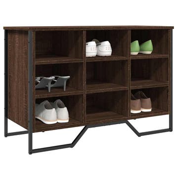 vidaXL Schoenenkast 90x38x61,5 cm bewerkt hout bruin, Verzenden