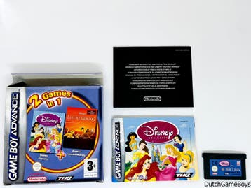 Gameboy Advance / GBA - 2 Games In 1 - Disney Princess / Lee, Verzenden