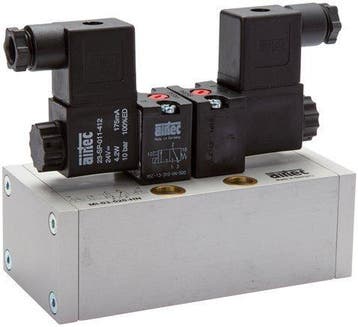 5/3 ISO 5599-3 Middenuitlaat Magneetventiel 24V DC, Verzenden, Nieuw