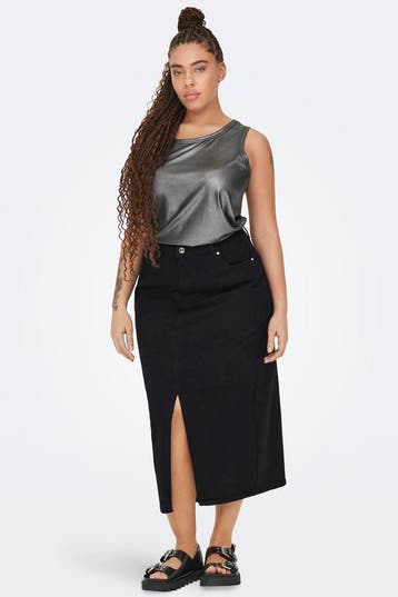 ONLY rok CARSIRI denim lang48Maat 46/48 (XL) of groter, Verzenden, Nieuw, Overige kleuren