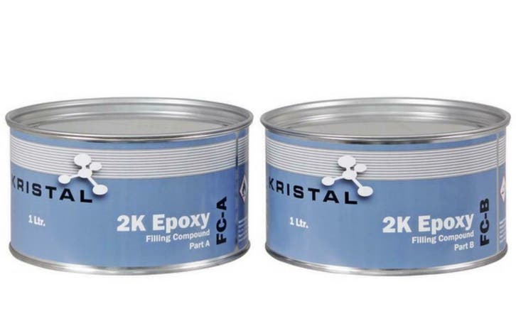 KRISTAL 2K houtrotrenovatie vulpasta renovatie-compound epox, Bricolage & Construction, Peinture, Vernis & Laque, Envoi