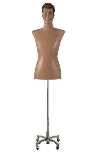 *TIP*  Buste man huidskleur 3/4 model op poot IY150-JOHN, Ophalen of Verzenden