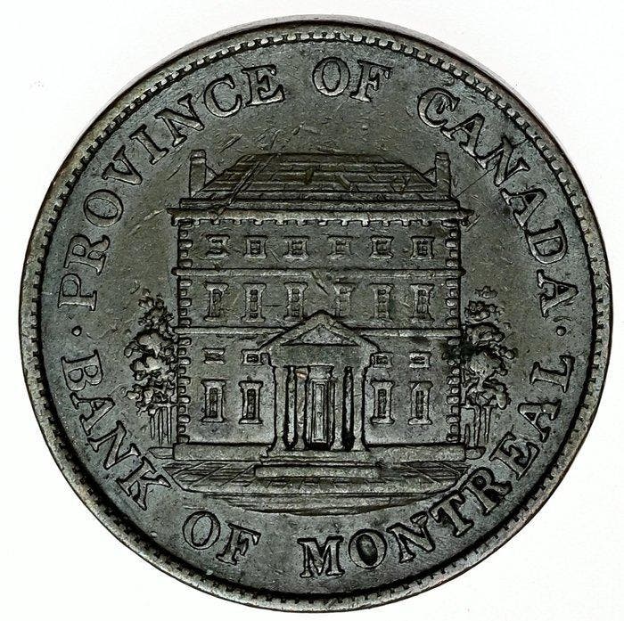 Canada. Province of Canada Half Penny & Penny Token 1842/44, Timbres & Monnaies, Monnaies | Europe | Monnaies non-euro