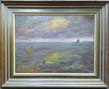 Constant Permeke (1886-1952) - Avondstemming op zee, Antiek en Kunst, Kunst | Schilderijen | Klassiek