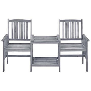 vidaXL Tuinstoelen met theetafel 159x61x92 cm massief, Verzenden, Nieuw