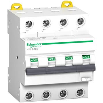 Schneider Electric Acti9 IC60 4P 32A RCBO Aardlekautomaat -, Bricolage & Construction, Électricité & Câbles, Verzenden