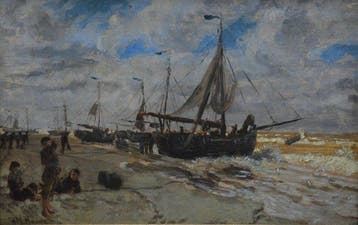 Hendrikus Matheus Horrix (1845-1923) - Strandgezicht