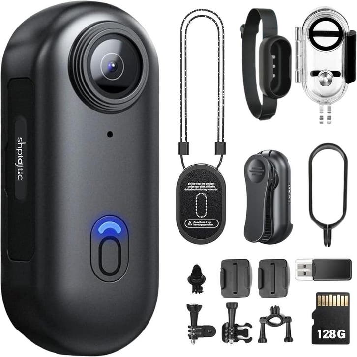 Handsfree 4K Bodycam 128GB | Retour Deal | Waanzinnig Goe..., Audio, Tv en Foto, Actiecamera's, Nieuw, Verzenden
