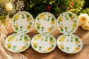 Villeroy & Boch - Assiette (6) - Geranium - Porcelaine
