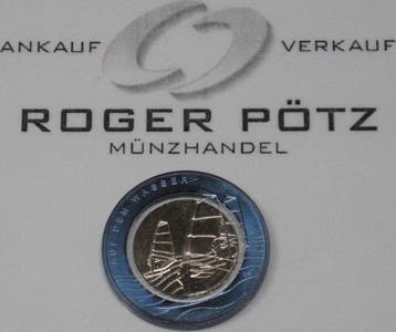 50 Euro Brd 5 x 10 Euro 2021 Auf dem Wasser ertmals mit N..., Verzenden