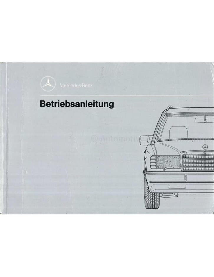 1990 MERCEDES BENZ E KLASSE T INSTRUCTIEBOEKJE DUITS, Autos : Divers, Modes d'emploi & Notices d'utilisation
