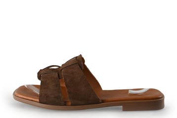 Manfield Slippers in maat 39 Bruin, Verzenden, Slippers