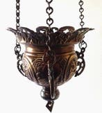 Godslamp - Antieke Godslamp - Messing, Brons, Koper