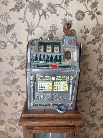 Automaat - Mills - Mills Novelty 5 Cent Gooseneck Slot, Antiek en Kunst