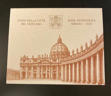 Vaticaan. Year Set (BU) / 2 Euro 2025 (3 Items) (Zonder