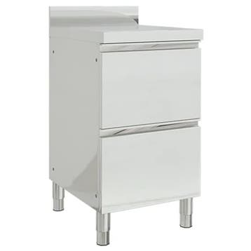vidaXL Commerciële keukenkast met 2 lades 50x60x96 cm, Verzenden