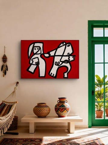 Gundi Falk (1966) - Composition aux Deux Figures (Hommage à