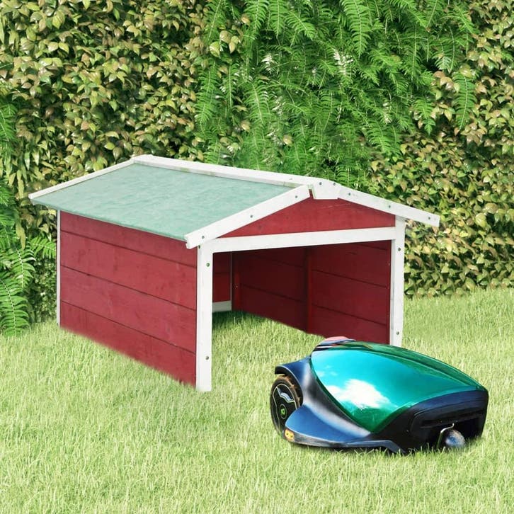 vidaXL Overkapping voor grasmaaier 72x87x50 cm vurenhout, Jardin & Terrasse, Tondeuses à gazon, Envoi