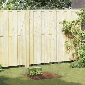 vidaXL Konijnenkooi zilver 100 x 100 x 210 cm Gegalvaniseerd, Verzenden