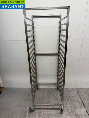 Chariot soudé Gastro M en acier inoxydable 18 x 2/1 GN, Verzenden