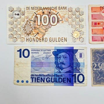Nederland. - 4 banknotes Gulden - Various Dates (Zonder