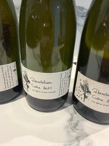 Dandelion - Cidre 2021 - 75cl - 3 flessen, Verzamelen, Nieuw