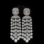 Oorbellen - 18 karaat Witgoud - 3.72ct. tw. Diamant, Handtassen en Accessoires, Oorbellen, Nieuw