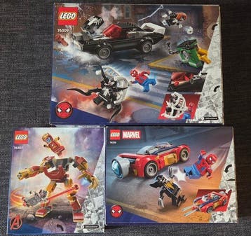 Lego Set - Marvel, Spider-Man - Spider-Man vs Venom Muscle, Kinderen en Baby's, Nieuw