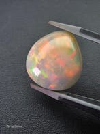 Meerkleurig, Wit Opaal - 15.83 ct - Antwerp Laboratory for, Nieuw