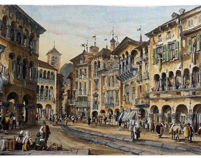 Italië - Domodossola, Verbano-Cusio-Ossola, Piemonte; Samuel, Boeken, Atlassen en Landkaarten