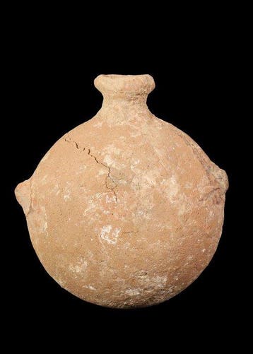 Het Heilige Land Terracotta Lentoid Pilgrim Flask (Zonder