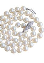 Collier - 14 carats Or blanc Diamant (Naturelle), Handtassen en Accessoires, Kettingen, Nieuw