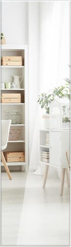 Wandspiegel - Rechthoek - Woonkamer - 110x38 cm - COSTWAY, Huis en Inrichting, Woonaccessoires | Spiegels, Verzenden, Nieuw