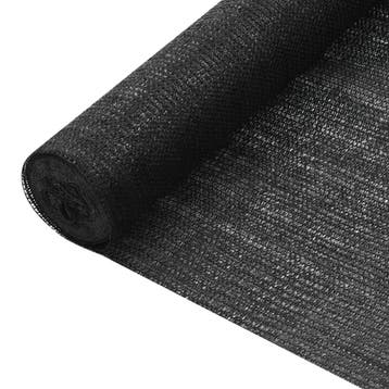 vidaXL Privacynet 75 g/m² 2x25 m HDPE zwart, Verzenden, Nieuw