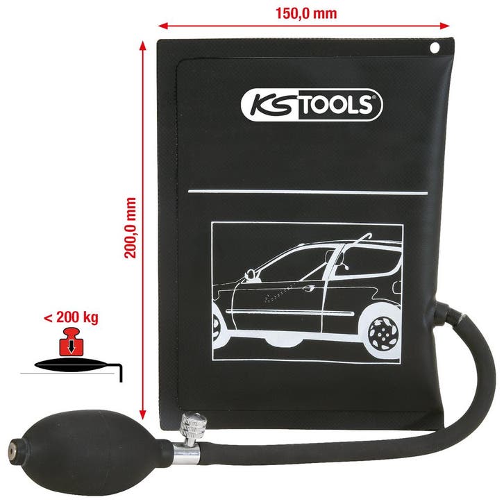 KS Tools Drukkussen met Handpomp < 200KG 150x200mm, Auto diversen, Autogereedschap, Nieuw, Verzenden