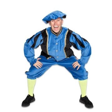 Pietenpak Katoen Blauw/Zwart, Verzenden, Nieuw