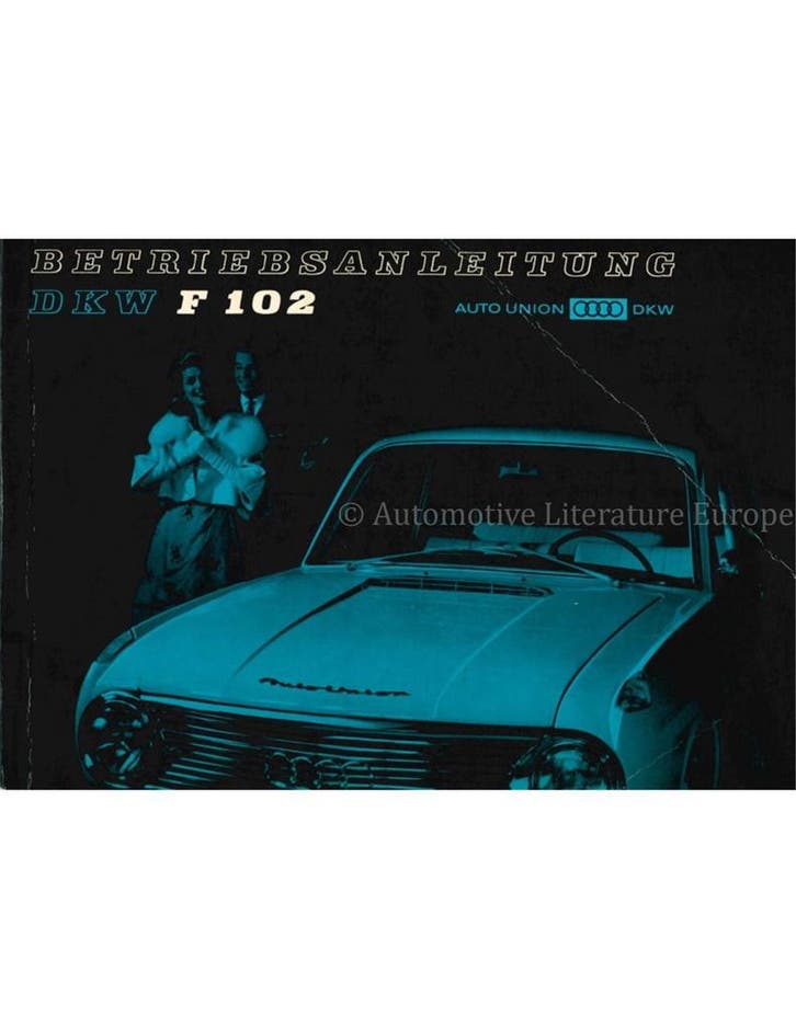 965 AUTO UNION DKW F102 INSTRUCTIEBOEKJE DUITS, Autos : Divers, Modes d'emploi & Notices d'utilisation, Enlèvement ou Envoi