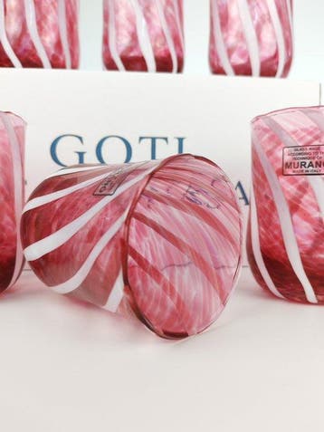 LAGUNA - Drinkservies (6) - Muranoglas - 6 GOTI RIGADIN