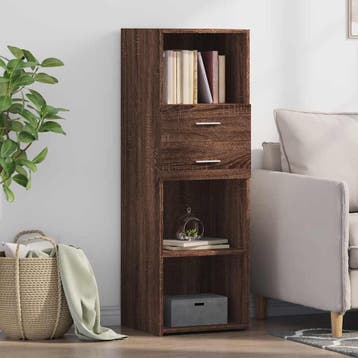 vidaXL Hoge kast 40x42,5x124 cm bewerkt hout bruin, Huis en Inrichting, Verzenden, Nieuw