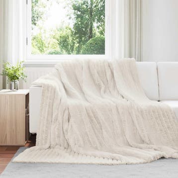 vidaXL Dekentjes 6 st Crèmekleurig 270 x 240 cm 9.51 kg, Verzenden