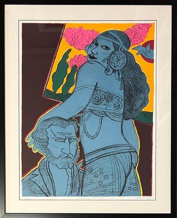 Corneille (1922-2010) - Les amoureux de Verdi, encadré!