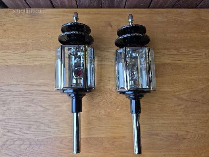 Replica koetslampen Achthoekig (2x), Tuin en Terras, Overige Tuin en Terras