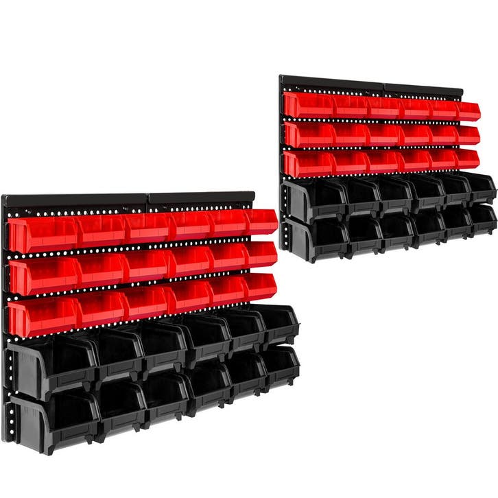 tectake Stapelboxen wandrek 31 vakken - Set van 2, Maison & Meubles, Maison & Meubles | Autre, Envoi