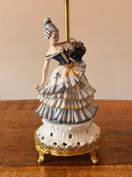 Capodimonte - Vier Tasca - Lampe de table - Porcelaine,, Antiquités & Art, Curiosités & Brocante