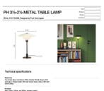 Louis Poulsen - Poul Henningsen - Tafellamp - PH 3½-2½ -