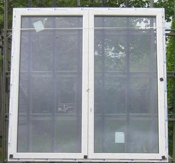 pvc terrasraam , raam , chassis 202 x 206 wit / antraciet, Doe-het-zelf en Bouw, Raamkozijnen en Schuifdeuren, Kunststof, Deurkozijn