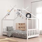 vidaXL Kinderbedframe massief grenenhout wit 90x200 cm, Kinderen en Baby's, Verzenden, Nieuw