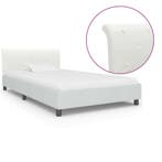 vidaXL Bedframe kunstleer wit 90x200 cm, Huis en Inrichting, Slaapkamer | Bedden, Verzenden, Nieuw