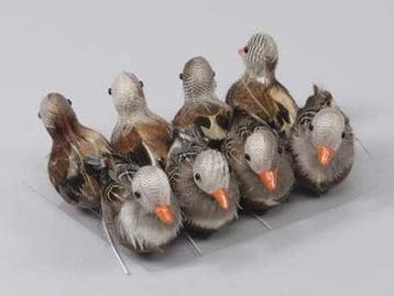 Eendjes Naturel 7 cm 8 stuks